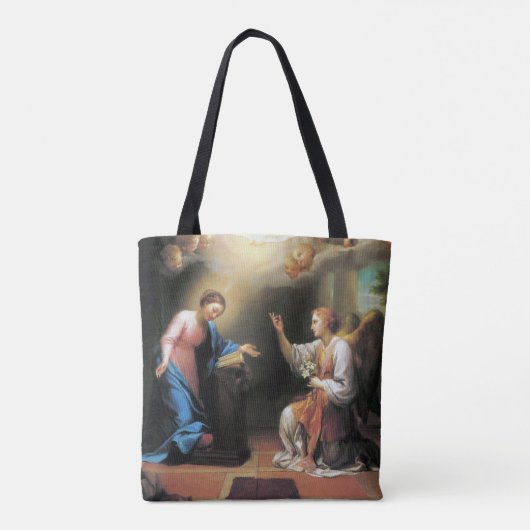 Aankondiging door Anton Raphael Mengs Tote Bag (Achterkant)