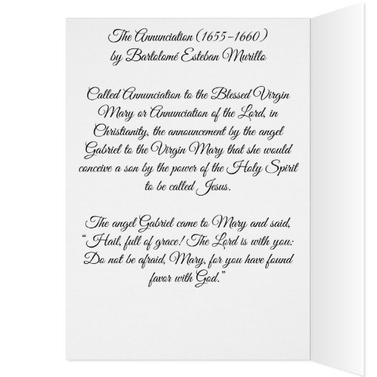 Aankondiging door Bartolomé Esteban Murillo (Binnen (Links))