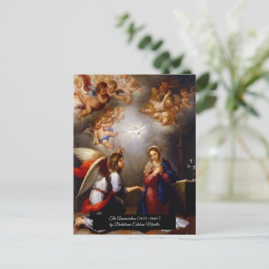 Aankondiging door Bartolomé Esteban Murillo Briefkaart (Staand voorkant)