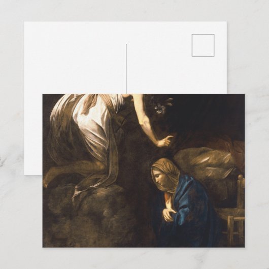 Aankondiging door Caravaggio Briefkaart (Voorkant / Achterkant)