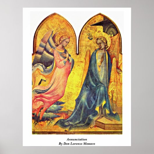 Aankondiging door Don Lorenzo Monaco Poster (Voorkant)