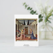 Aankondiging door Fra Angelico Briefkaart (Staand voorkant)