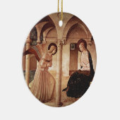 Aankondiging (door Fra Angelico) Keramisch Ornament (Rechts)