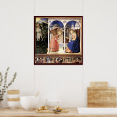 AANKONDIGING door Fra Angelico Poster (Keuken)