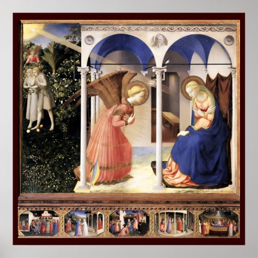 AANKONDIGING door Fra Angelico Poster (Voorkant)
