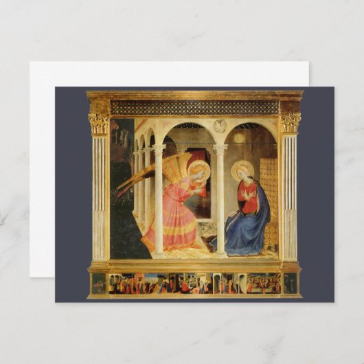 Aankondiging door Fra Angelico, Renaissance Fine A (Voorkant / Achterkant)