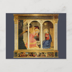 Aankondiging door Fra Angelico, Renaissance Fine A Briefkaart
