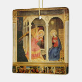 Aankondiging door Fra Angelico, Renaissance Fine A Keramisch Ornament (Links)
