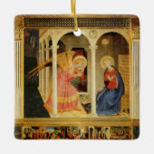 Aankondiging door Fra Angelico, Renaissance Fine A Keramisch Ornament (Voorkant)