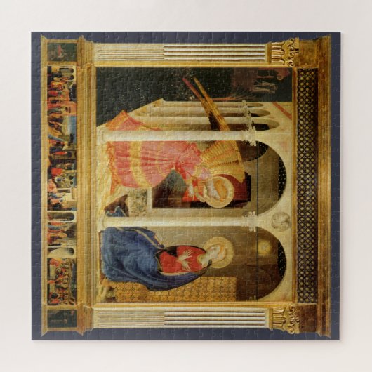 Aankondiging door Fra Angelico, Renaissance Fine A Legpuzzel (Horizontaal)