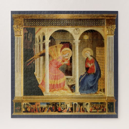 Aankondiging door Fra Angelico, Renaissance Fine A Legpuzzel (Verticaal)
