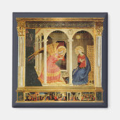 Aankondiging door Fra Angelico, Renaissance Fine A Magneet (Voorkant)