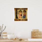 Aankondiging door Fra Angelico, Renaissance Fine A Poster (Keuken)
