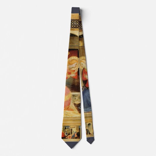 Aankondiging door Fra Angelico, Renaissance Fine A Stropdas (Voorkant)