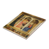 Aankondiging door Fra Angelico, Renaissance Fine A Tegeltje (Zijkant)