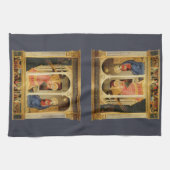 Aankondiging door Fra Angelico, Renaissance Fine A Theedoek (Horizontaal)