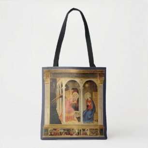 Aankondiging door Fra Angelico, Renaissance Fine A Tote Bag