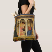 Aankondiging door Fra Angelico, Renaissance Fine A Tote Bag (Dichtbij)