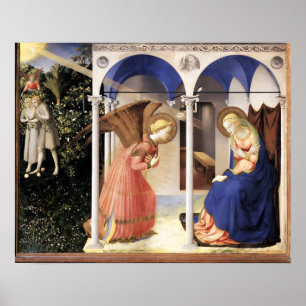 AANKONDIGING door Fra Beato Angelico Poster