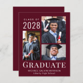 Aankondiging door het Afstuderen van het moderne F (Voorkant / Achterkant)