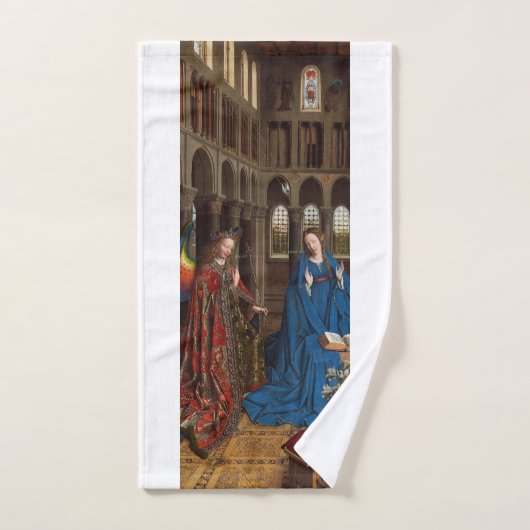 Aankondiging door Jan van Eyck Bad Handdoek (Handdoek)