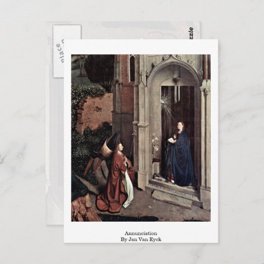 Aankondiging door Jan van Eyck Briefkaart (Voorkant / Achterkant)