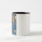 Aankondiging door Jan van Eyck Tweekleurige Koffiemok (Center)