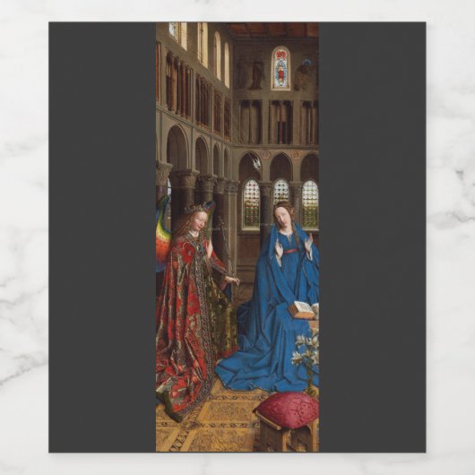 Aankondiging door Jan van Eyck Wijn Etiket (Enkel label)
