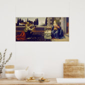 Aankondiging door Leonardo Da Vinci Poster (Keuken)
