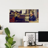 Aankondiging door Leonardo Da Vinci Poster (Thuiskantoor)