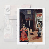 Aankondiging door Lorenzo Lotto Briefkaart (Voorkant / Achterkant)