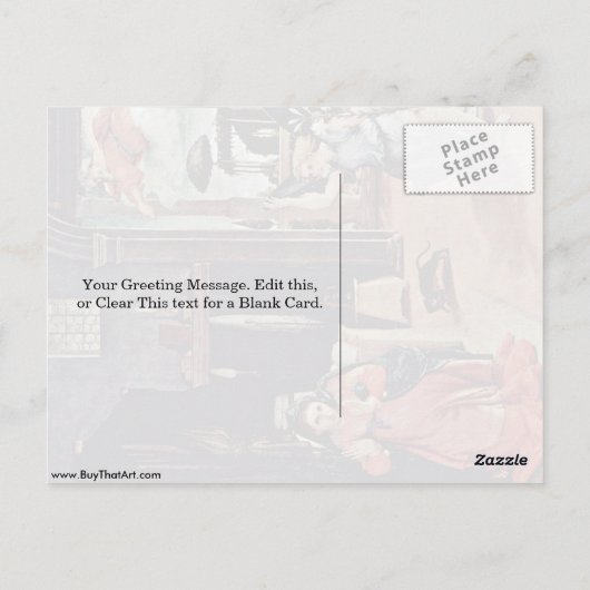 Aankondiging door Lorenzo Lotto Briefkaart (Achterkant)