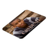 Aankondiging door modern Roos Gold Overlay Foto Af Magneet (Linkerzijde)