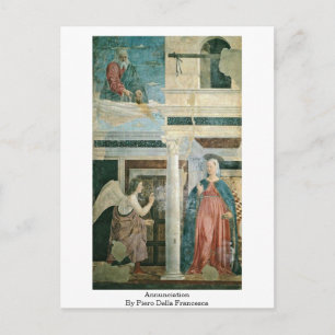 Aankondiging door Piero Della Francesca Briefkaart