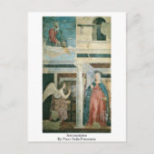 Aankondiging door Piero Della Francesca Briefkaart (Voorkant)