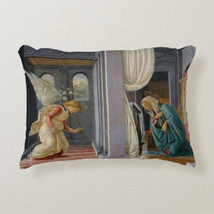Aankondiging door Sandro Botticelli Accent Kussen