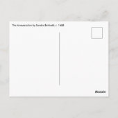 Aankondiging door Sandro Botticelli Briefkaart (Achterkant)