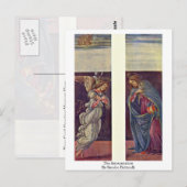 Aankondiging door Sandro Botticelli Briefkaart (Voorkant / Achterkant)