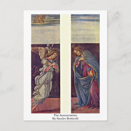 Aankondiging door Sandro Botticelli Briefkaart (Voorkant)