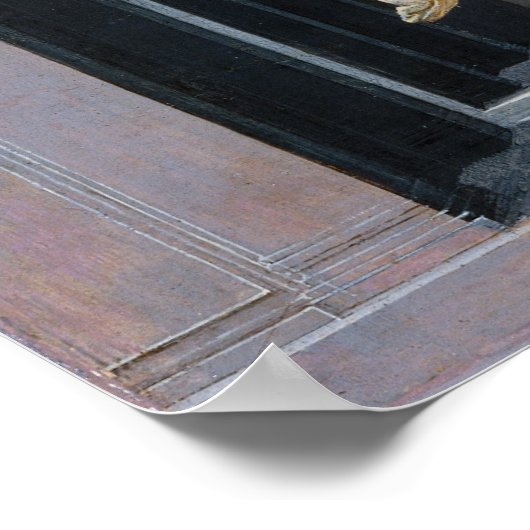 Aankondiging door Sandro Botticelli Poster (Hoek)