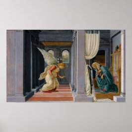 Aankondiging door Sandro Botticelli Poster