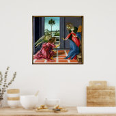 Aankondiging door Sandro Botticelli Poster (Keuken)