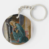 Aankondiging door Sandro Botticelli Sleutelhanger (Achterkant)