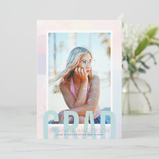 Aankondiging droomverloopvervagen foto-Afstuderen (Staand voorkant)