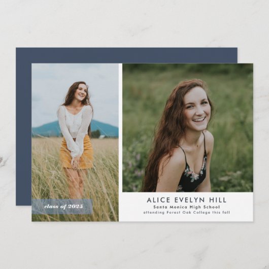 Aankondiging dubbel Lijst Afstuderen (Voorkant / Achterkant)