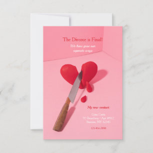 Aankondiging echtscheiding