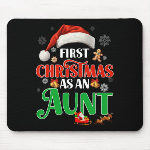 Aankondiging eerste kerst als tante bijpassende f muismat