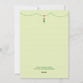 Aankondiging eerste kerstfoto Elf Baby (Achterkant)