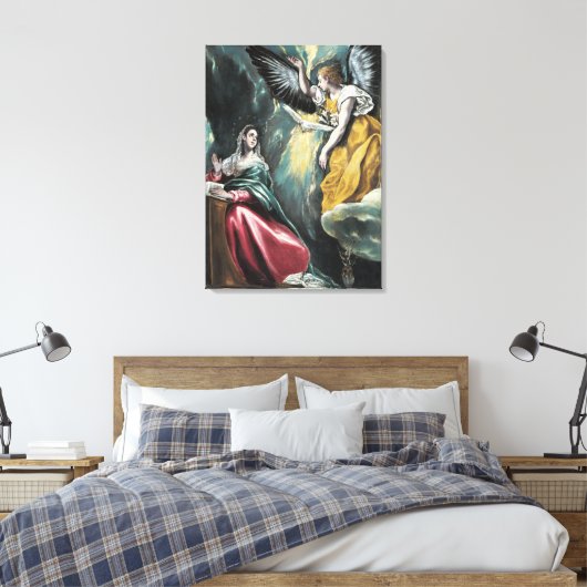 Aankondiging El Greco Canvas Afdruk (Insitu (Slaapkamer))