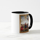 Aankondiging en heiligen, 1500 mok (Voorkant rechts)